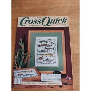 Cross Quick Counted Cross Stitch Magazine December January 1989